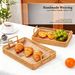 Dessert Fruit Bowl, Restaurant Bread Household Tray, Imitation Rattan Storage Basket, Rectangular Shape_maomaolike.com