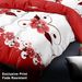 9 Piece Soft All-Season Washed Microfiber Cover Set , Queen/King Bedding Set With Zipper Closure, Sheet, Pillowcases,Shams & Curtains, Print, Moisture-Wicking, Soft ,Cooling, Breathable, Easy Care_maomaolike.com