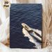 Speedboat On Ocean Painting Poster, Sleek Realistic Aerial View Poster, Vibrant Nautical Vibe, Ideal For Living Room, Office & Coastal-themed Spaces_maomaolike.com