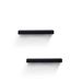 Floating Shelves 18.11" Wall Mounted Wood Shelves For Bathroom, Bedroom, Living Room, Kitchen, Hanging Shelf For Books/Storage/Decor With Invisible Brackets, Built-in LED Lighting, Black_maomaolike.com