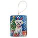 Maltese Christmas Reindeer Porcelain Ornament Christmas Tree Hanging Decorations For Home Christmas Holiday, Rectangle, Gift, Multicolor_maomaolike.com