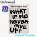 Inspirational Slogan Painting Poster, Vintage Newspaper-style Poster, Motivational "What If I Never Give Up?" Design, Suitable Decor For Home Office_maomaolike.com