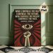 George Orwell Quote Painting Poster, Vintage Propaganda-style Poster, Thought-provoking Iconic Quote With Eye & Raised Fist Design, Suitable For Home_maomaolike.com