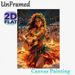 Hawaiian Beach Luau Painting Poster, Warm-toned Vivid Artistic Poster, Captures Joyful Tropical Bonfire Gathering With Guitar-playing Hula Girl_maomaolike.com