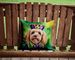 Cockapoo King Of Mardi Gras Throw Pillow Machine Washable, Indoor Outdoor Decorative Pillow For Couch, Bed Or Patio, 14Hx14W_maomaolike.com