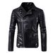 Men's Clothing New Men's Motorcycle Leather Jacket Multi zipper Men's Leather Jacket 1800 B003_maomaolike.com