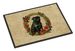 Pug Christmas Flowers Doormat Front Door Mat Indoor Outdoor Rugs For Entryway, Non Slip Washable Low Pile, 24H X 36W_maomaolike.com