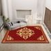 Living Room Rug,Large Rug,Oversized, Gold Leaves Design,Bedroom Rug,Soft And Thick, Machine Washable, Thickened Rug, Bedside Rug,Decorative Indoor Rug_maomaolike.com