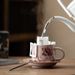 Fenru Kiln Flower Cat Coffee Cup Mug Home Office Afternoon Tea Cup Dish Set_maomaolike.com