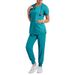 Women's ready-to-use oral dentist surgical gown split toiletry suit elastic quick-drying hospital nurse uniform_maomaolike.com