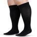 Plus Size Plus Size Pressure Socks High Elastic Fat Socks Sports Fitness Printed Compression Socks Obesity Socks_maomaolike.com