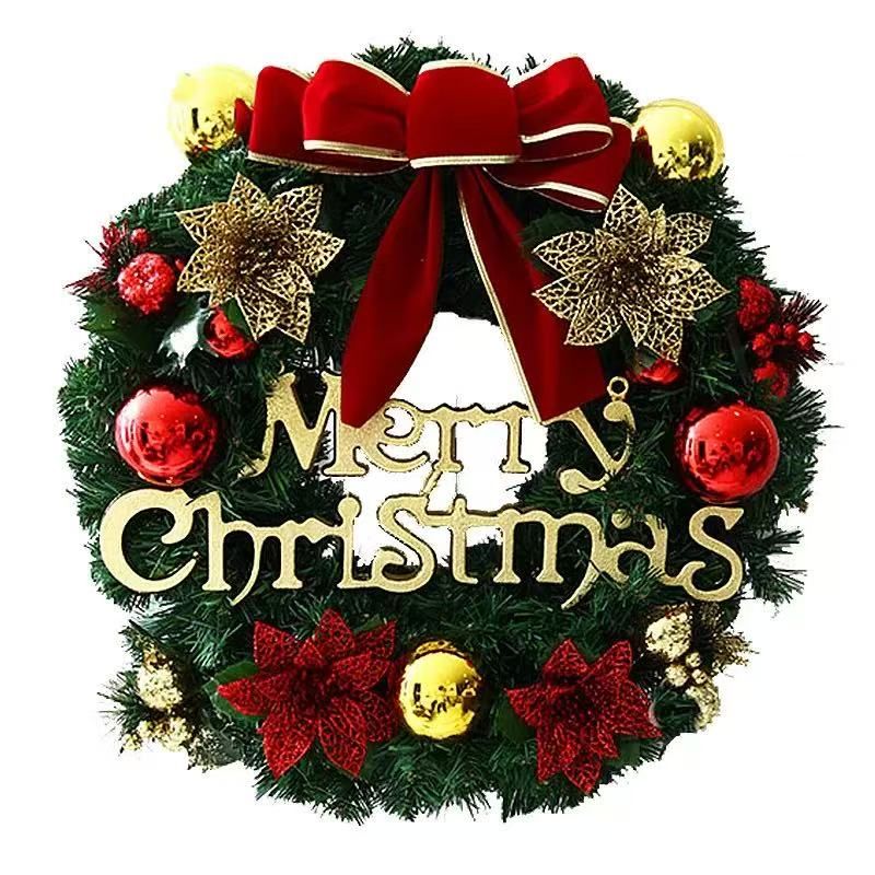 30cm Christmas Wreath, Artificial Flower Wreath For Shop Windows And Doors, Christmas Decorations For Shopping Malls._maomaolike.com