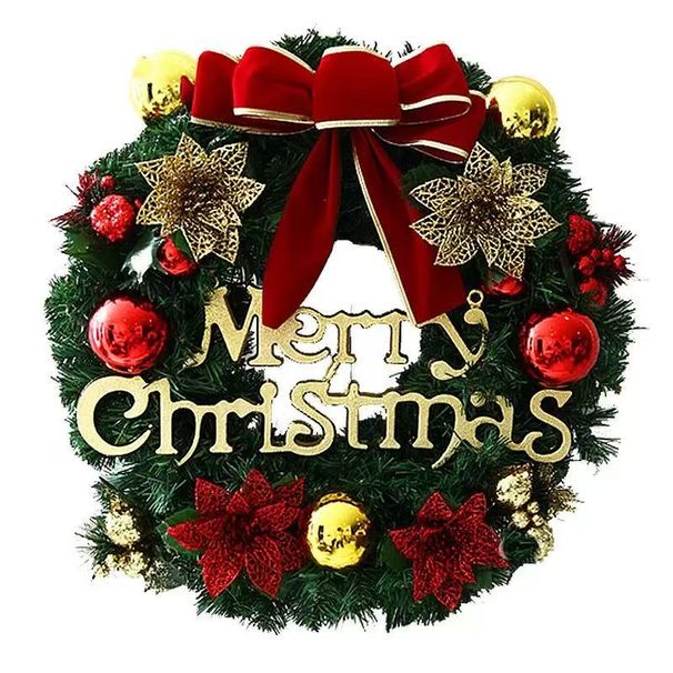 30cm Christmas Wreath, Artificial Flower Wreath For Shop Windows And Doors, Christmas Decorations For Shopping Malls._maomaolike.com