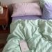 Wholesale INS Korean Simple Mixed Color Striped Pure Cotton Four-Piece Nordic Style Homestay Apartment All-Cotton 4-Piece Set_maomaolike.com