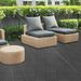 Wood Plastic Composite Deck Tiles Set Of 20pcs, Composite Decking Resist Rust, Water, Weather, Indoor&Outdoor, Easy To DIY & Maintain, Ideal For Patios, Balconies, Rooftops, Decks, 12x12in_maomaolike.com
