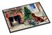 Irish Setter Cozy Christmas Doormat Front Door Mat Indoor Outdoor Rugs For Entryway, Non Slip Washable Low Pile, 24H X 36W_maomaolike.com
