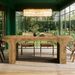 Farmhouse Dining Table, Rectangular Kitchen Dining Table For 6-8 People_maomaolike.com