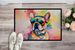 French Bulldog Hippie Dawg Doormat Front Door Mat Indoor Outdoor Rugs For Entryway, Non Slip Washable Low Pile, 24H X 36W_maomaolike.com
