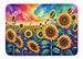 Sunflowers In Color Memory Foam Kitchen Mat Machine Washable Anti-Fatigue Mat Cushion Comfort Bath Mat Or Kitchen Rug_maomaolike.com