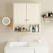 Fluted Bathroom Wall Cabinet With Open Shelf_maomaolike.com