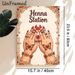 Henna Station Painting Poster, Exquisite Ethnic Style Poster, Intricate Butterfly Henna Hand Art, Functional Sign For Henna Service Stations, Suitable_maomaolike.com