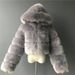 Women's Winter Thickened Artificial Fur Coat Short Jacket Fashion Large Size_maomaolike.com