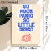 Disco Themed Slogan Painting Poster, Minimalist Blue Typography & Red Disco Ball Poster, Playful Retro Wall Decor Ideal For Living Room, Entertainment_maomaolike.com