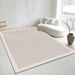 Living Room Rug Large Size Gorgeous Gold Frame Design Bedroom Rug Plush Thickened Machine Washable Thickened Underlay Interior Decorative Rug_maomaolike.com