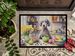 Decorating Easter Bedlington Terrier Doormat Front Door Mat Indoor Outdoor Rugs For Entryway, Non Slip Washable Low Pile, 24H X 36W_maomaolike.com