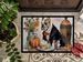 English Bulldog Fall Kitchen Pumpkins Doormat Front Door Mat Indoor Outdoor Rugs For Entryway, Non Slip Washable Low Pile, 24H X 36W_maomaolike.com