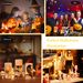 3 Pack Halloween Flameless Candle Lamp With Timer Setting Battery Operated Warm Orange Light Candles For Halloween Party Decoration_maomaolike.com