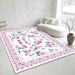 Living Room Rug Large Size Gorgeous Gold Frame Design Bedroom Rug Plush Thickened Machine Washable Thickened Underlay Interior Decorative Rug_maomaolike.com