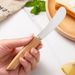 Kitchen Gadget Wooden Long Handled Butter Spatula_maomaolike.com