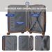 3-Piece Luggage Sets (20", 24", 28"), Suitcase With Wheels, Hardside Suitcase With Four Spinner Wheels And Scratch-Resistant Surface, Navy Blue_maomaolike.com