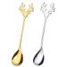 Christmas Deer Stirring Spoon Coffee Dessert Scoop_maomaolike.com