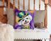 Bichon Frise King Of Mardi Gras Throw Pillow Machine Washable, Indoor Outdoor Decorative Pillow For Couch, Bed Or Patio, 14Hx14W_maomaolike.com