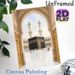 Kaaba Themed Painting Poster, Soft Watercolor-style Islamic Sacred Site Poster, Serene Religious Scene Suitable For Home And Prayer Room Decor_maomaolike.com