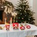 Christmas Party Supplies Paper Plates, 50pcs Table Decorations Christmas Disposable Dinnerware Set Includes Paper Plates Napkins Cup Serves 10 For Xmas Holiday Party Supplies_maomaolike.com