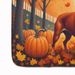 Red Miniature Pinscher Fall Memory Foam Kitchen Mat Machine Washable Anti-Fatigue Mat Cushion Comfort Bath Mat Or Kitchen Rug_maomaolike.com