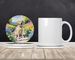 Labrador Retriever Spring Path Large Sandstone Coasters Pack Of 4 Absorbent Round Coasters Decor Gifts For Men Or Women, 4 In, Multicolor_maomaolike.com