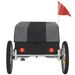 Heavy-Duty Bike Cargo Trailer With Removable Waterproof Cover – 88 Lbs Capacity, 16" All-Terrain Wheels & Foldable Design For Camping, Groceries, Gray Black_maomaolike.com