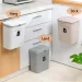 7/9L Wall Mounted Household Galley Waste Hanging Bathroom Trash Can With Lid Food Garbage Bin Kitchen Accessories_maomaolike.com