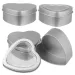 6/12pcs Heart Shape Tinplate Jar For Cream Balm Nail Candle Cosmetic Container Refillable Tea Cans Metal Box Candy Packaging Box_maomaolike.com
