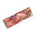 European and American Printing and Dyeing Floral Elastic Cross Headband for Tying Hair and Wearing Sports Printed Headband_maomaolike.com