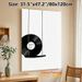 Vinyl Record Themed Painting Poster, Minimalist Black & White Graphic Poster, Stylish Music-inspired Decor With "Enjoy Life" Quote, Ideal For Living_maomaolike.com