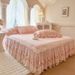 2025 New French Lace Single Piece Style Sheet With Edge All-Season Bed Skirt Cover_maomaolike.com