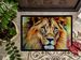 Lion Doormat Front Door Mat Indoor Outdoor Rugs For Entryway, Non Slip Washable Low Pile, 24H X 36W_maomaolike.com