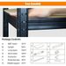 2000LBS Garage Shelving 72''H Storage Shelves Heavy Duty Shelving 5 Tier Metal Shelves For Garage Shelves 35.5"W X72"H X 15.8"D, Adjustable Shelving Unit For Basement Pantry Utility Rack Shelf_maomaolike.com