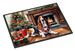 Basset Hound Cozy Christmas Doormat Front Door Mat Indoor Outdoor Rugs For Entryway, Non Slip Washable Low Pile, 24H X 36W_maomaolike.com