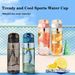 Sports Transparent Water 780ml Portable Gym Travel Clear Leakproof Drinking Frosted Bottle_maomaolike.com